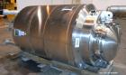 Used Stainless Fabrication Pressure Tank, 440 Gallon, 316 Stainless Steel, Vertical. 42