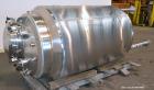 Used Stainless Fabrication Pressure Tank, 440 Gallon, 316 Stainless Steel, Vertical. 42