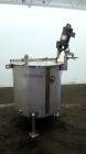 Used Stainless Fabrication Tank, 150 Gallon, 304 Stainless Steel, Vertical. Approximate 38