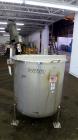 Used Stainless Fabrication Tank, 150 Gallon, 304 Stainless Steel, Vertical. Approximate 38