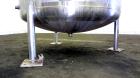 Used Stainless Fabrication Tank, 150 Gallon, 304 Stainless Steel, Vertical. Approximate 38