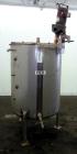 Used Stainless Fabrication Tank, 250 Gallon, 304 Stainless Steel, Vertical. Approximate 38
