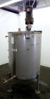 Used Stainless Fabrication Tank, 250 Gallon, 304 Stainless Steel, Vertical. Approximate 38