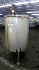 Used Stainless Fabrication Tank, 250 Gallon, 304 Stainless Steel, Vertical. Approximate 38