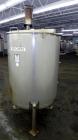 Used- Stainless Fabrication Tank, 250 Gallon, 304 Stainless Steel, Vertical. Approximate 38