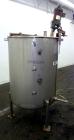 Used- Stainless Fabrication Tank, 250 Gallon, 304 Stainless Steel, Vertical. Approximate 38