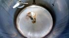 Used Stainless Fabrication Tank, 250 Gallon, 304 Stainless Steel, Vertical. Approximate 38