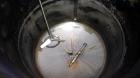 Used Stainless Fabrication Tank, 250 Gallon, 304 Stainless Steel, Vertical. Approximate 38