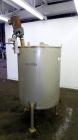 Used Stainless Fabrication Tank, 250 Gallon, 304 Stainless Steel, Vertical. Approximate 38