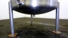 Used Stainless Fabrication Tank, 250 Gallon, 304 Stainless Steel, Vertical. Approximate 38