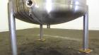 Used Stainless Fabrication Tank, 250 Gallon, 304 Stainless Steel, Vertical. Approximate 38