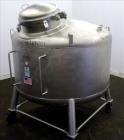 Used Stainless Fabrication Pressure Tank, 275 Gallons, 316L Stainless Steel, Vertical. 54
