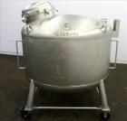 Used Stainless Fabrication Pressure Tank, 275 Gallons, 316L Stainless Steel, Vertical. 54