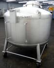 Used Stainless Fabrication Pressure Tank, 275 Gallons, 316L Stainless Steel, Vertical. 54