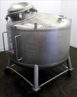 Used Stainless Fabrication Pressure Tank, 275 Gallon, 316L Stainless Steel, Vertical. 54