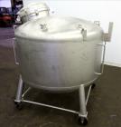 Used Stainless Fabrication Pressure Tank, 275 Gallon, 316L Stainless Steel, Vertical. 54