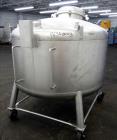 Used Stainless Fabrication Pressure Tank, 275 Gallon, 316L Stainless Steel, Vertical. 54