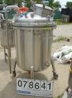 Used Stainless Fabrication Pressure Tank, 200 Gallon, 316 Stainless Steel, Vertical. 36