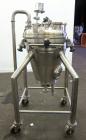 Used- 50 Liter Stainless Steel T&C Stainless Coned Pressure Tank