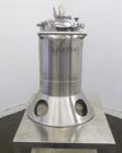 Used T&C Stainless Pressure Tank, 20 Liters (5.2 Gallons), 316L Stainless Steel, Vertical.  Approximately 12