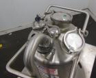 Used T&C Stainless Pressure Tank, 20 Liters (5.2 Gallons), 316L Stainless Steel, Vertical.  Approximately 12