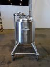 Used- T & C Pressure Tank, 39 Gallon (150 liter), 316 Stainless Steel, Vertical.