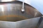 Used Stainless Steel Tank, Approximate 400 Gallon, Vertical.