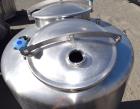 Used- Stainless Steel Tank, Approximate 400 Gallon, Vertical.