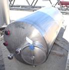 Used Tank, Approximate 450 Gallon, Stainless Steel, Vertical.