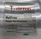 Biorreactor Usado Thermo Scientific de un solo uso, modelo HyClone, 1000 litros de capacidad, acero inoxidable. Cubierta sup...