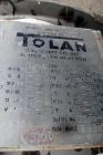 Used 130 Gallon Stainless Steel Tolan Pressure Receiver