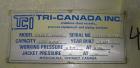 Used Tri-Canada Mix Tank, 300 Gallon, Model Paint Tank, 304 Stainless Steel, Ve