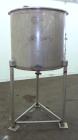Used United Utensils Tank, 150 Gallon, Model VT-150, 304 Stainless Steel, Vertical. Approximate 38