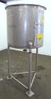 Used United Utensils Tank, 150 Gallon, Model VT-150, 304 Stainless Steel, Vertical. Approximate 38