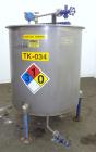 Used United Utensils Tank, 300 Gallon, Model VT-300, 304 Stainless Steel, Vertical. Approximate 45