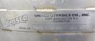Used United Utensils Tank, 300 Gallon, Model VT-300, 304 Stainless Steel, Vertical. Approximate 45