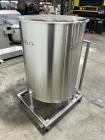 Used Stainless Steel Tank, Approximate 140 Gallon, Vertical. Approximate 32