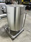 Used- Stainless Steel Tank, Approximate 140 Gallon, Vertical. Approximate 32