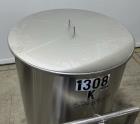 Used- Stainless Steel Tank, Approximate 140 Gallon, Vertical. Approximate 32