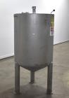 Used Stainless Steel Jacketed Tank, Approximate 150 Gallon, Stainless Steel, Vertical. Approximate 32