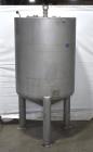 Used Stainless Steel Jacketed Tank, Approximate 150 Gallon, Stainless Steel, Vertical. Approximate 32