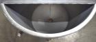Used Stainless Steel Jacketed Tank, Approximate 150 Gallon, Stainless Steel, Vertical. Approximate 32