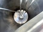 Used Stainless Steel Approximate 350 Gallon Mix Tank, Vertical. Approximate 46