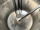 Used Stainless Steel Approximate 350 Gallon Mix Tank, Vertical. Approximate 46