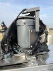 Used Stainless Steel Approximate 350 Gallon Mix Tank, Vertical. Approximate 46