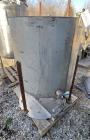 Used 150 Gallon Vertical Stainless Steel Tank | 304 SS | Baffled | Cone Bottom | 36