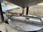 Used 150 Gallon Vertical Stainless Steel Tank | 304 SS | Baffled | Cone Bottom | 36