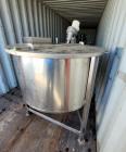 Used 200 Gallon Stainless Steel Vertical Mix Tank – Propeller Agitated, Leg Moun