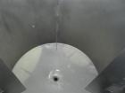 Used Val-Fab Tank, 150 Gallon, 316L Stainless Steel, Vertical. 36” Diameter x 31” straight side, flat bolt on top, dished bottom. Top entering Cheminner agitator with mechanical seal. Approximate 1” ...