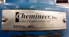 Used Val-Fab Tank, 150 Gallon, 316L Stainless Steel, Vertical. 36” Diameter x 31” straight side, flat bolt on top, dished bottom. Top entering Cheminner agitator with mechanical seal. Approximate 1” ...